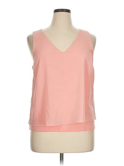 Pre-owned Bar Iii Tank Top Pink Halter Neckline Tops