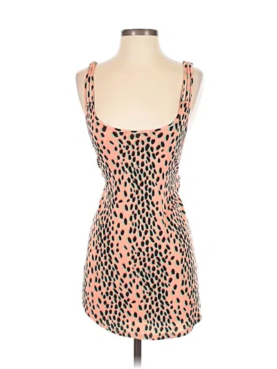 Pre-owned Bar Iii Tank Top Pink Sweetheart Neckline Tops