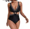 Bar Iii Tell Me About It Stud One-piece Swimsuit In Black In Black
