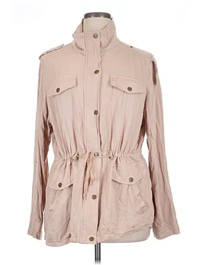 Pre-owned Bar Iii Trenchcoat In Tan