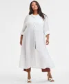 Bar Iii Trendy Plus Size Oversized Tunic Shirt, Exclusively At Macy's