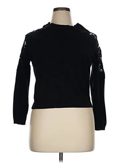 Pre-owned Bar Iii Turtleneck Sweater In Black