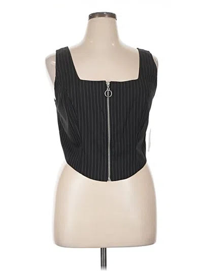 Pre-owned Bar Iii Vest In Black