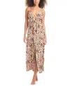 BAR III WOMEN'S ANIMAL-PRINT SWIM COVER-UP MAXI DRESS, CREATED FOR MACY'S