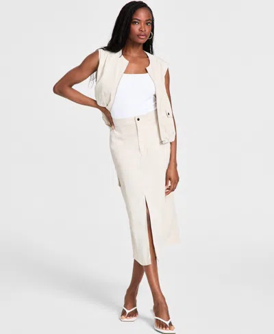 Bar Iii Women's Cargo Midi Skirt, Exclusively At Macy's In Beach Sand