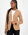 Bar Iii Women's Collarless Open-front Blazer, Created For Macy's In Nude