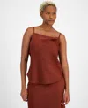 Bar Iii Women's Cowlneck Camisole, Created For Macy's In Pecan