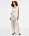 Bar Iii Women's Crochet Fringe Sleeveless Cardigan, Exclusively At Macy's