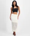 Bar Iii Women's Crochet Midi Skirt, Exclusively At Macy's