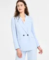 Bar Iii Women's Double-breasted Blazer, Exclusively At Macy's In Chateau Blue