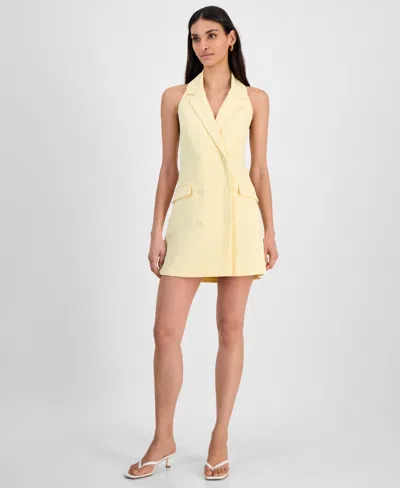 Bar Iii Women's Halter Blazer Mini Dress, Exclusively At Macy's