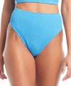 Bar Iii Women's High Leg High Rise Bikini Bottoms, Created For Macy's In Cobalt