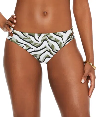 Bar Iii Women's Hypno Beach Bikini Bottoms In Summer Sage In Multi