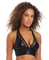 Bar Iii Women's Midnight Boho Longline Bikini Top, Exclusively At Macy's In Black