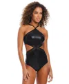 Bar Iii Women's Midnight Boho One-piece Swimsuit, Exclusively At Macy's In Black