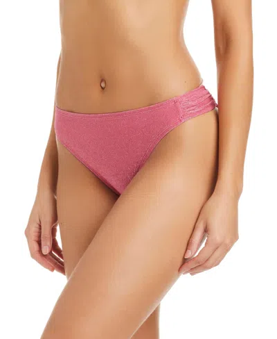 Bar Iii Women's Moderate Coverage Hipster Swim Bottoms, Macy's Exclusive In Electric Guava