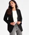 Bar Iii Women's Oversized Crepe Blazer, Macy's Exclusive In Black