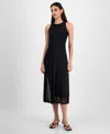 Bar Iii Women's Rhinestone Mesh Midi Dress, Exclusively At Macy's