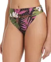 Bar Iii Women's Safari Heat Banded High-leg Bikini Bottoms, Exclusively At Macy's In Multi