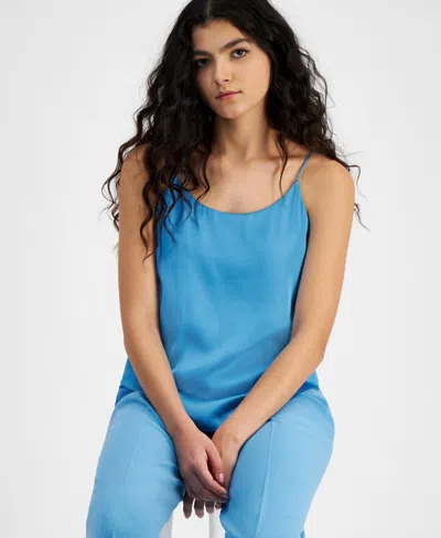Bar Iii Women's Scoop-neck Camisole, Created For Macy's In Azure Blue