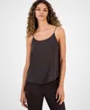 Bar Iii Women's Scoop-neck Camisole, Created For Macy's In Black