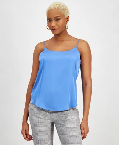 Bar Iii Women's Scoop-neck Camisole, Created For Macy's In Delft Blue