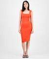 Bar Iii Women's Scoop Tank Sleeveless Midi Dress, Exclusively At Macy's