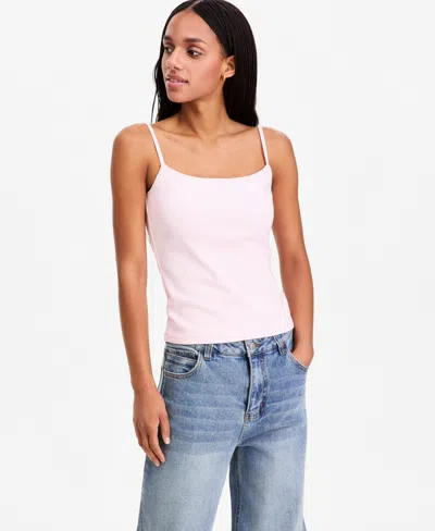 Bar Iii Women's Second Skin Camisole Tank, Macy's Exclusive In Pink
