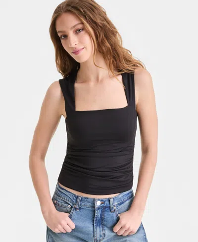 Bar Iii Women's Second Skin Princess Tank Top, Macy's Exclusive In Black