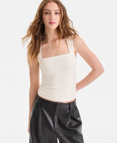 Bar Iii Women's Second Skin Princess Tank Top, Macy's Exclusive In White