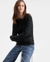 Bar Iii Women's Shine Sweater, Macy's Exclusive In Black