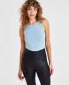 Bar Iii Women's Sleeveless Jersey Bodysuit, Created For Macy's In Soft Surf