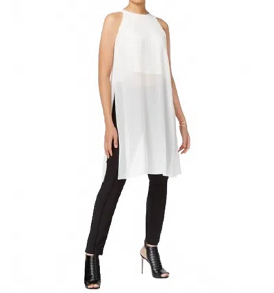 Bar Iii Women's Sleeveless Layered Top In White