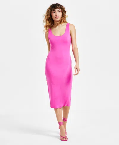 Bar Iii Women's Sleeveless Midi Bodycon Dress, Created For Macy's In  Pinkadelic | ModeSens