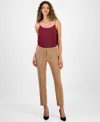 Bar Iii Women's Straight-leg Dress Pants, Created For Macy's In Burgundy