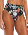 Bar Iii Women's Swept Away High-leg High-rise Bikini Bottoms, Exclusively At Macy's In Multi