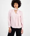 Bar Iii Women's High Rise Wide-leg Crepe Pants, Exclusively At Macy's In Rosebud