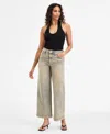 Bar Iii Women's Halter Neck Rib-knit Sweater Bodysuit, Exclusively At Macy's In Black