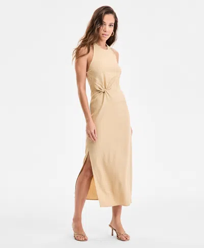 Bar Iii Women's Twist-front Midi Dress, Exclusively At Macy's
