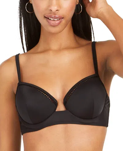Bar Iii Women's Underwire Bikini Top In Black