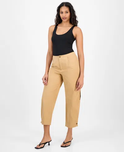 Bar Iii Women's Utility Pants, Exclusively At Macy's In Brown