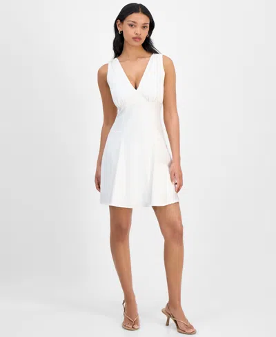Bar Iii Women's V-neck Sleeveless A-line Dress, Exclusively At Macy's
