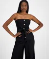 Bar Iii Women's Wide-leg High-rise Pants, Exclusively At Macy's