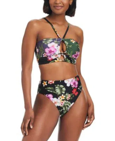 Bar Iii Womens Bandeau Halter Bikini Top Bottoms Created For Macys In Multi