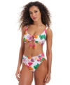 Bar Iii Womens Bermuda Babe Lace Up Bikini Top V Waist Bikini Bottoms Exclusively At Macys