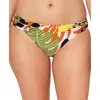 Bar Iii Womens Botanical Shirred Swim Bottom Separates In Multi