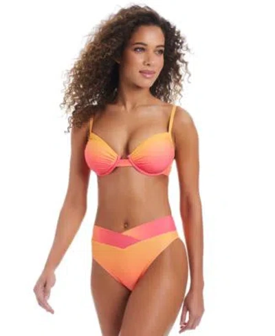 Bar Iii Womens Day Club Ombre Bikini Top V Waist Bikini Bottoms Exclusively At Macys