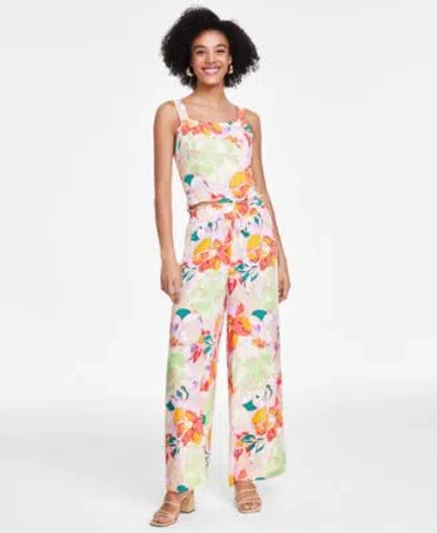Bar Iii Womens Floral Print Tank Top Wide Leg Pants Created For Macys In Alexa Floral A