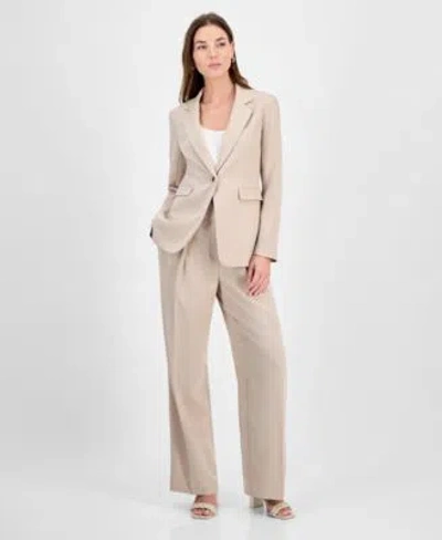 Bar Iii Womens High Rise Wide Leg Pants One Button Blazer Exclusively At Macys