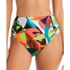 Bar Iii Womens High-waist Printed Swim Bottom Separates In Multi